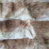 Rabbit skin rug, 200x225cm.