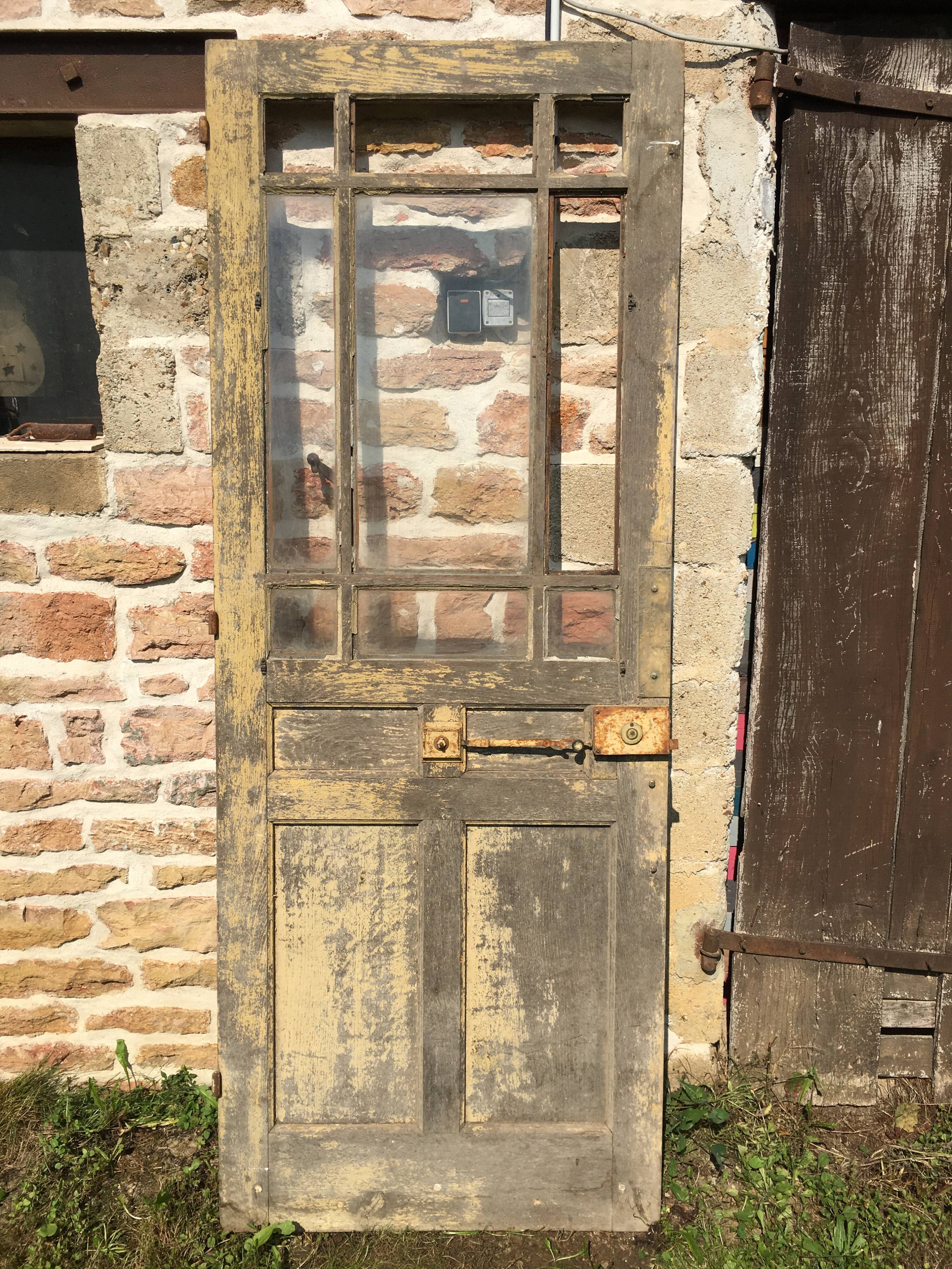Oak glazed door