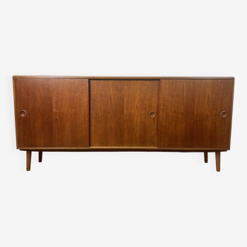 Large vintage Scandinavian 3-door sideboard in teak, 1960s