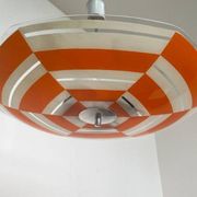 Mid-century design glass pendant by Napako, Czechoslovakia, 1970s.