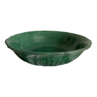 Salad bowl, fruit bowl in green ceramic