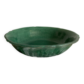 Salad bowl, fruit bowl in green ceramic