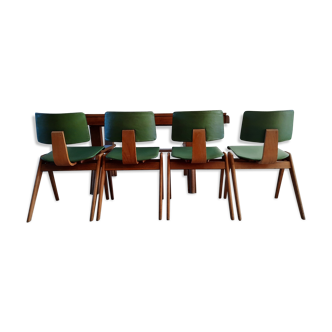 Set of 4 chairs design Hillestak by Robin Day - 1950