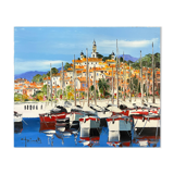 Tableau HST "View of Menton" by Christian Guinet (born in 1950)
