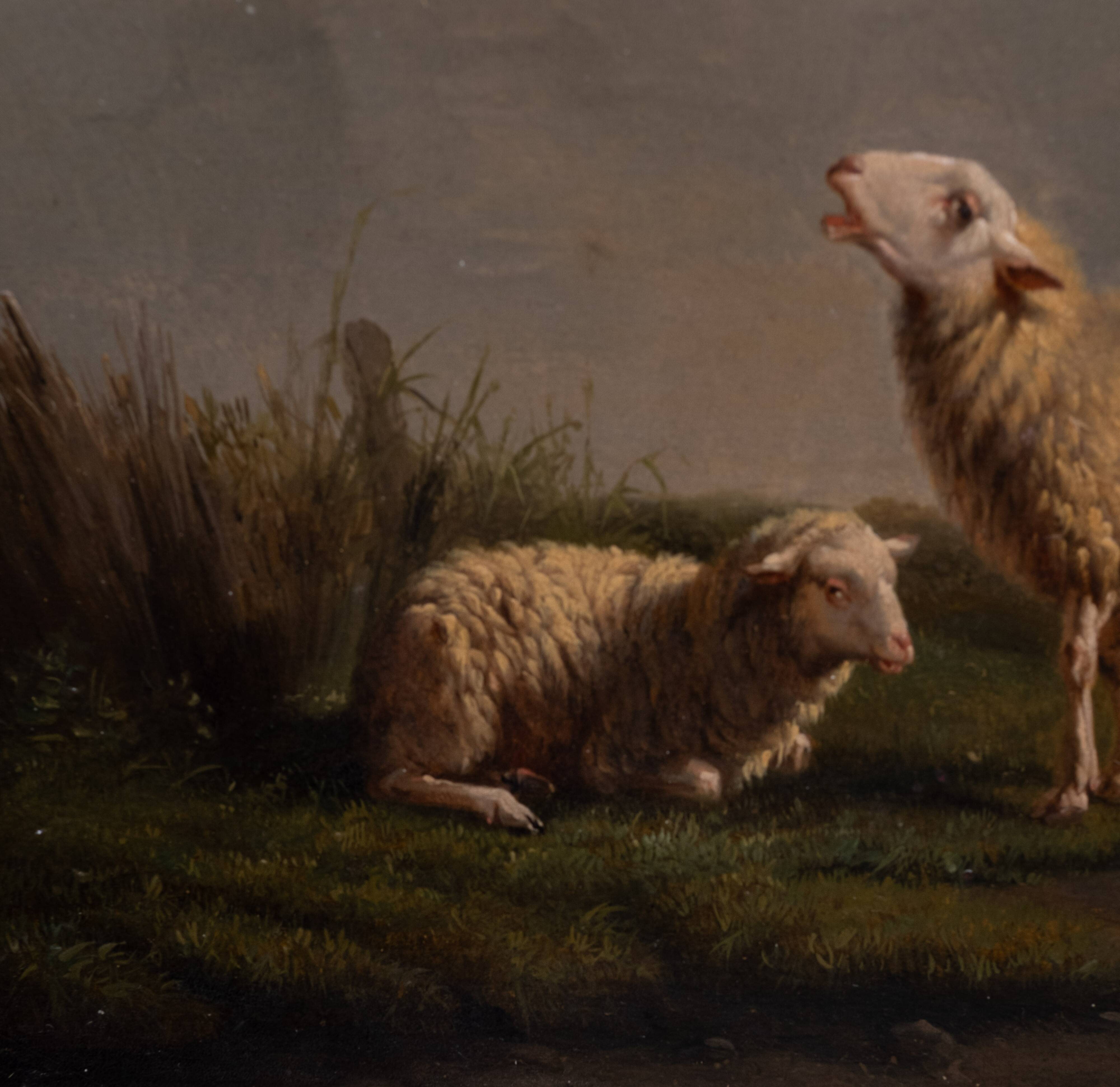 Eugène Verboeckhoven Oil on Panel 1844