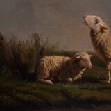 Huile sur panneau 1844 Eugène Verboeckhoven