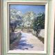Framed oil painting "Provençal landscape"