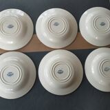 6 Gien earthenware soup plates