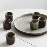 Shooters in pyrite glazed stoneware.