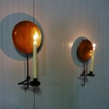 Set of 2 Wall Candlesticks by E.W. Asplind Sweden, 1930's