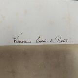 Photo Vienna Entrance to the Prater 19th century albumen laminated cardboard