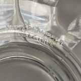 Val Saint Lambert Crystal Fruit Bowl | Silver Rim | Art Deco