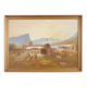 Painting „The Riverside Camp”, Scandinavian design, 19th century, by Vilhelm Oskar Engström