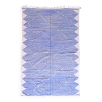 Blue Kilim Rug - 311 x 203 cm