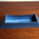 Large vintage ceramic bowl j. legros - modernist design blue spotted