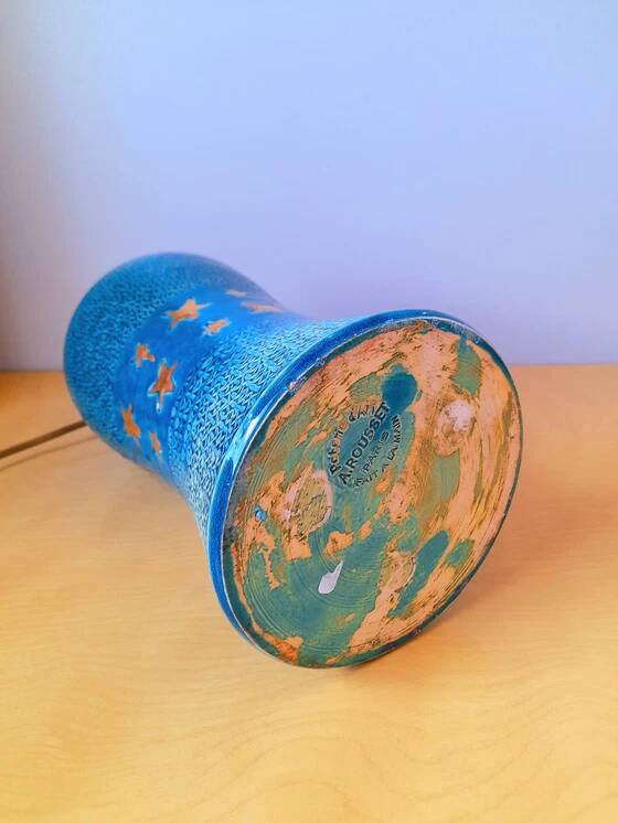 Ceramic lamp base A.Rousset Paris