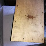 Garde manger ancien bois et grillage fer