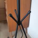 Black tripod floor lamp, magazine holder with scoubidou , vintage , 50s
