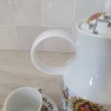 Vintage retro pattern coffee tea set