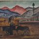 Oil Painting Patrik Reutersvärd / Landscape / Countryside / Horse