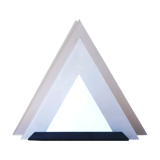 Glass pyramid lamp, 80s