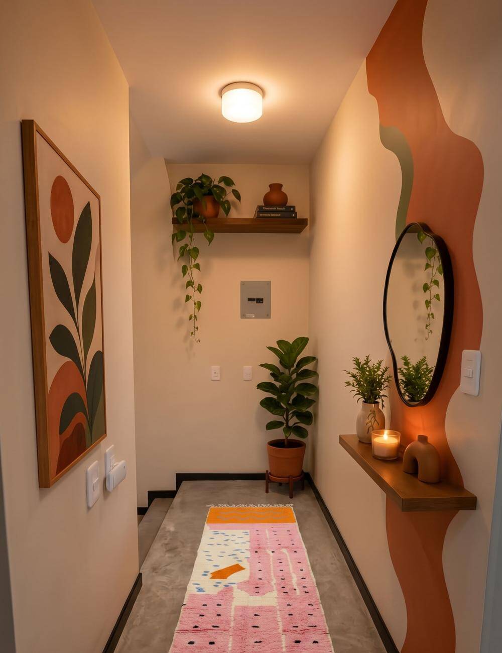 Tapis couloir contemporain - 354 x 58 cm
