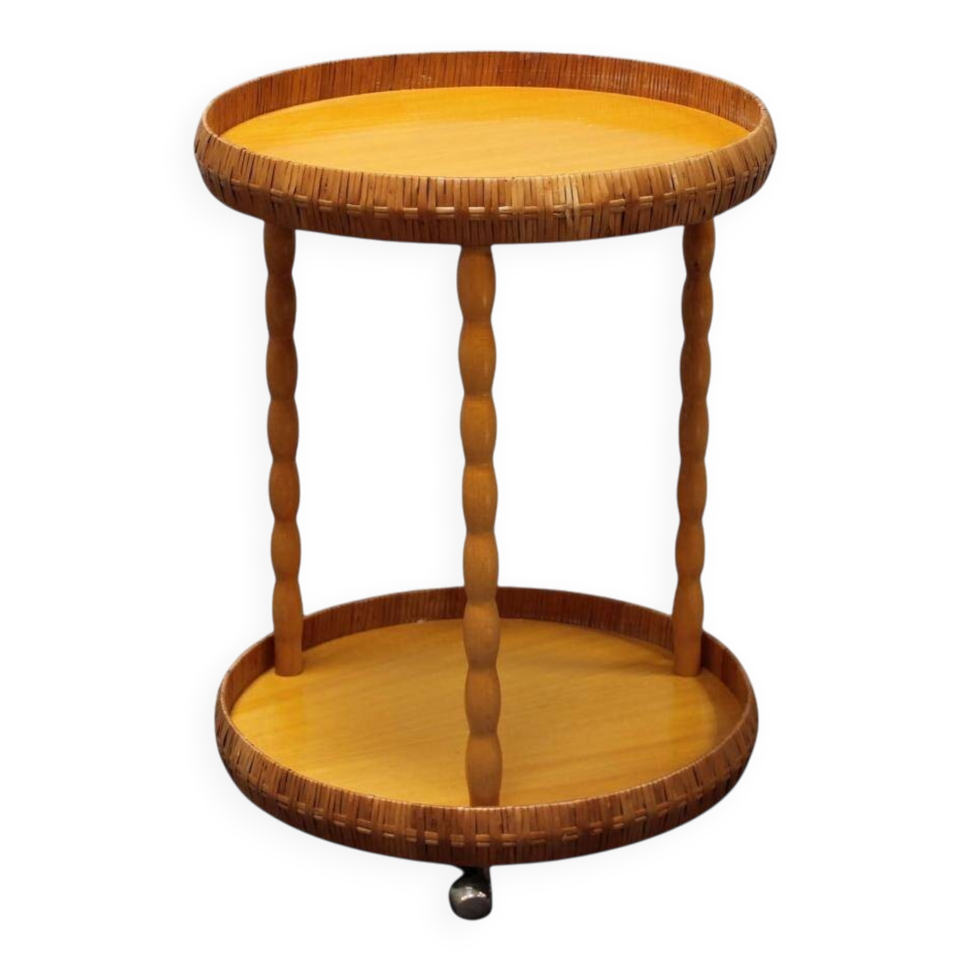 Mid-Century Table on Wheels, 1970s, Czechoslovakia