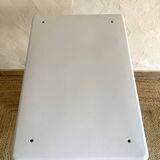 Antique cast iron and enamelled metal table, circa 1950