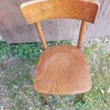 Old vintage Baumann style bistro chair in wood