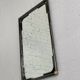 Black metal and brass mirror with gunmetal finish