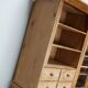 Large antique German pine apothecary cabinet / vitrine early 20th century