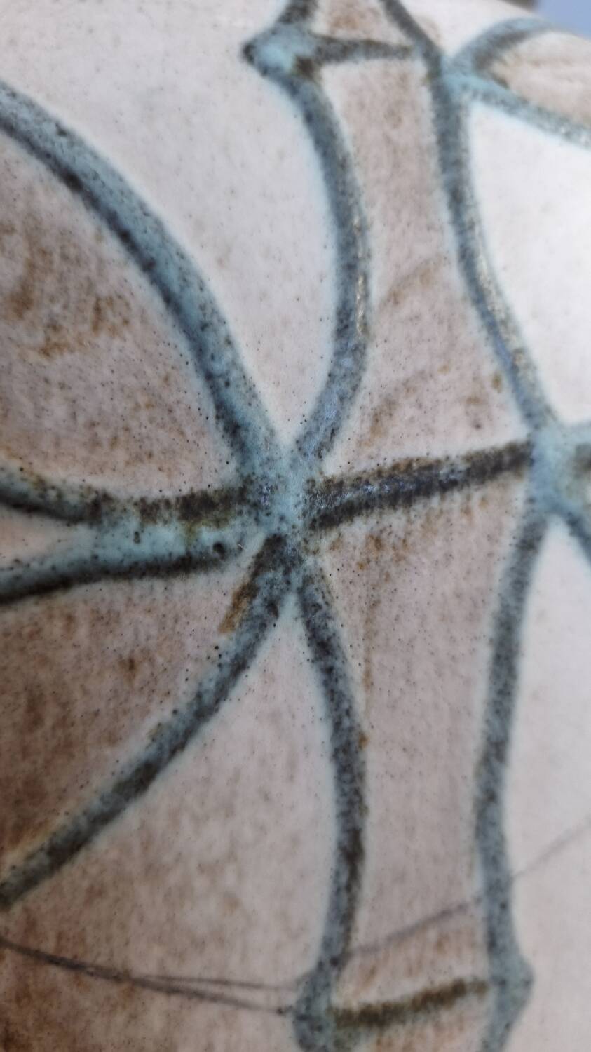 Vintage bamboo ceramic vase - West Germany