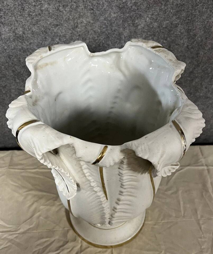 Albert Laurent Limoges: large vase entitled "algae" Art Deco period