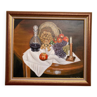 Framed oil painting "Still Life"