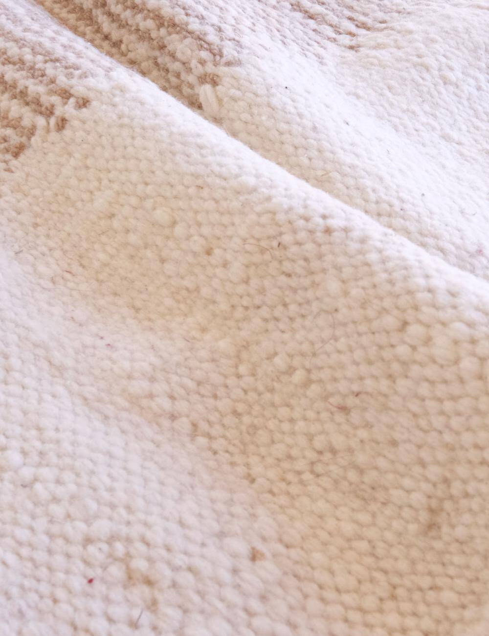 Beige Kilim Rug - 255 x 105 cm