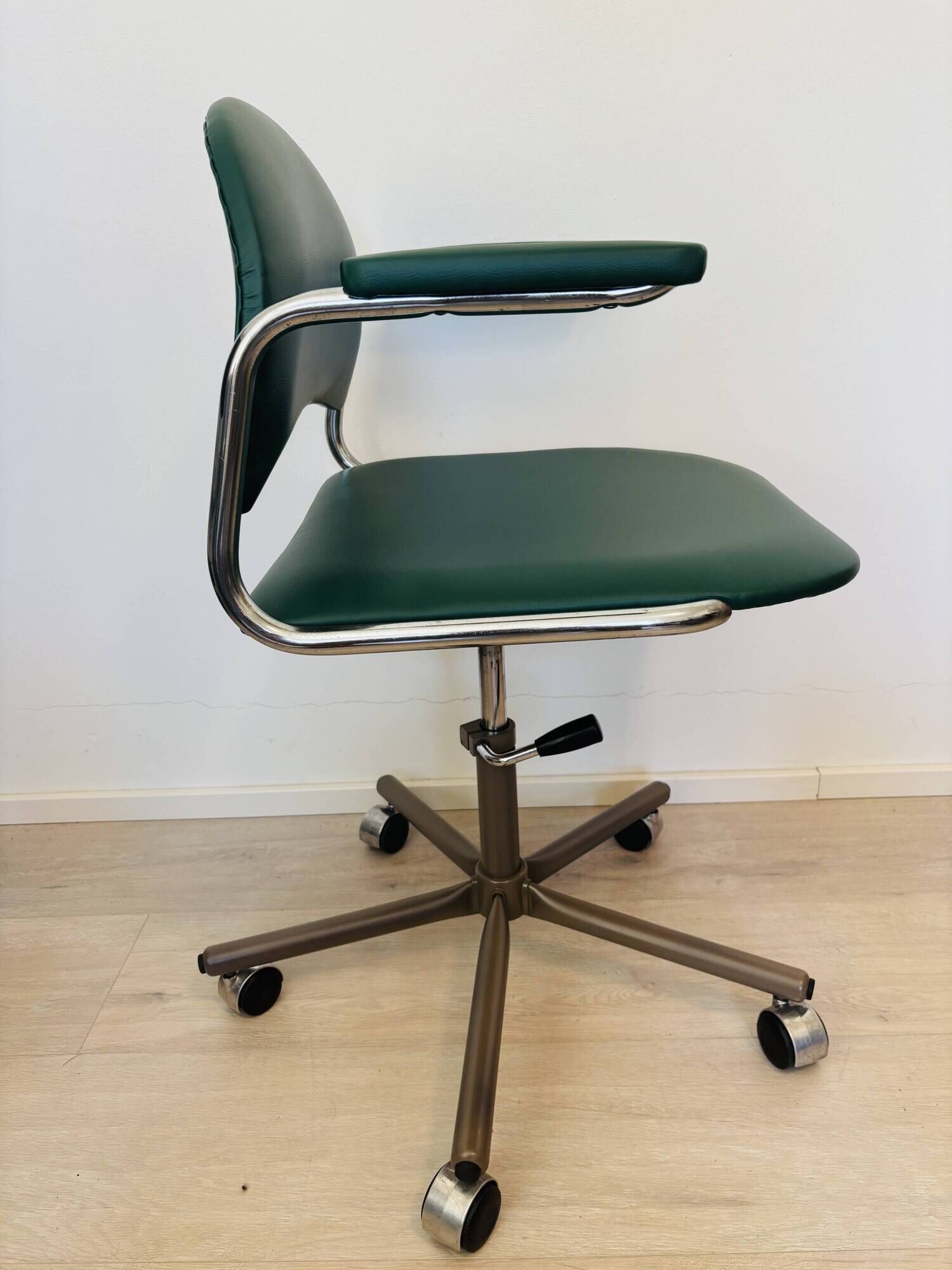 Vintage Dark Green Office Chair by Kovona K-107, Czechoslovakia 1970’s
