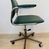 Vintage Dark Green Office Chair by Kovona K-107, Czechoslovakia 1970’s