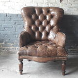 Antique Chesterfield armchair.