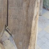 Raw light wood bench