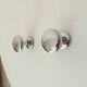 Pair of vintage chrome coat hooks from the 70s