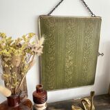 Barber mirror with chain 33 x 28 cm