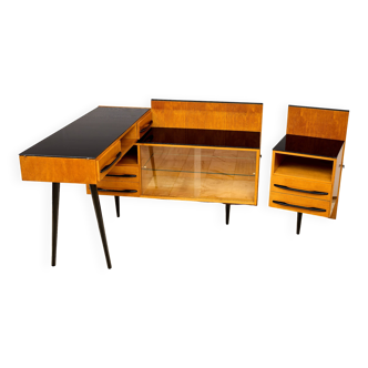 Modular furniture set, Mojmír Požár for UP Závody Bučovice, Czechoslovakia,