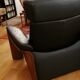 Canapé 2 places stressless modèle pegasus en cuir noir