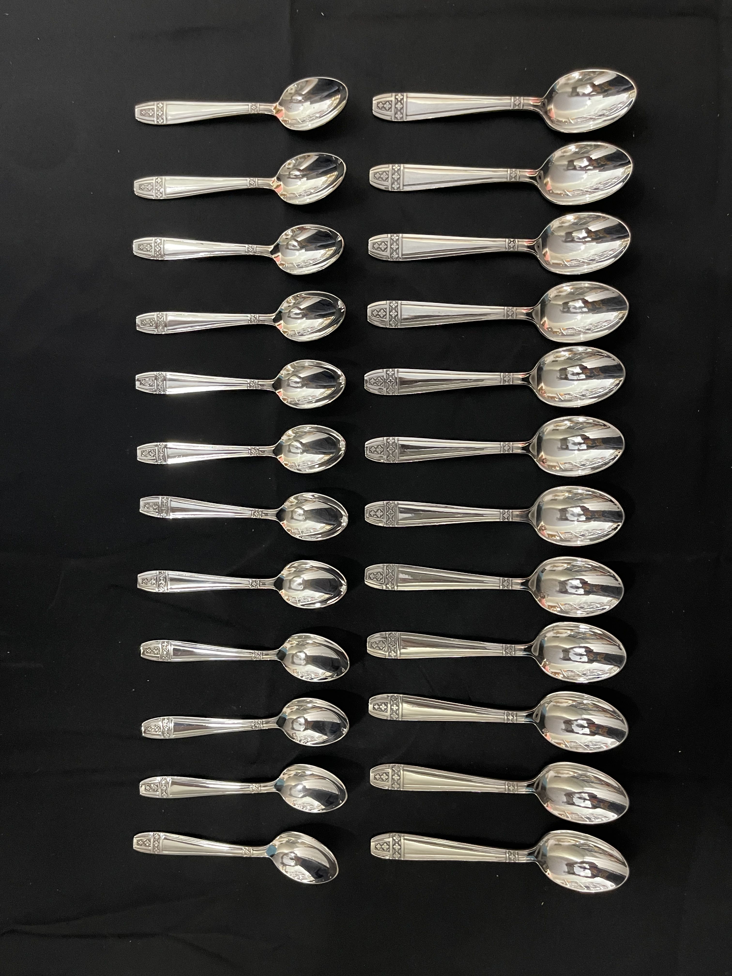 Cutlery 143 pieces Grand Prix de Monaco art deco with silversmith