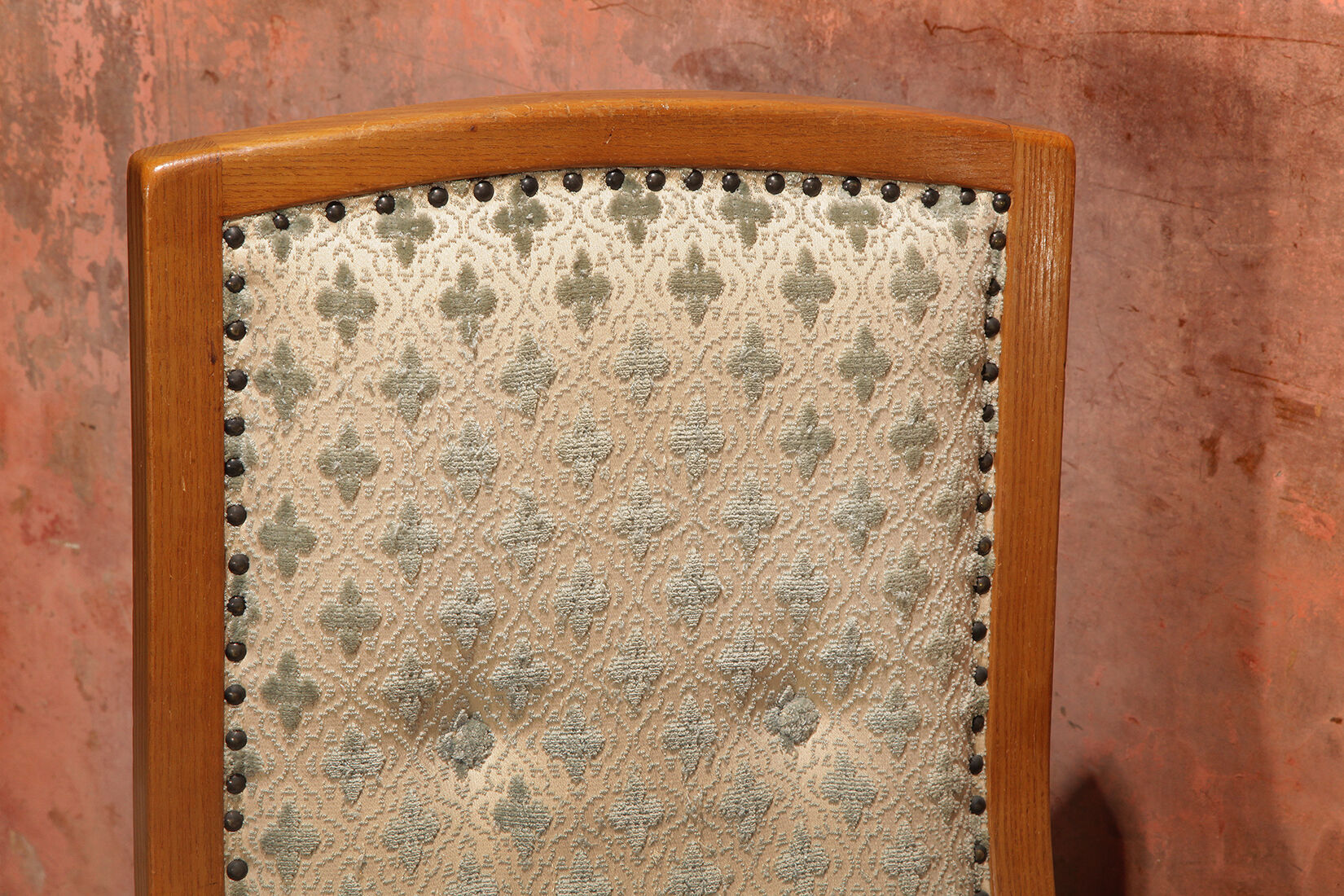 Vintage Mid Century High Back Lounge Arm Chair, 50s