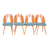 Set of Four Original Midcentury Ash Chairs by Antonin Suman, Czechia, 1930s