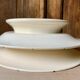 Two old Longwy Bagdad pedestal plates
