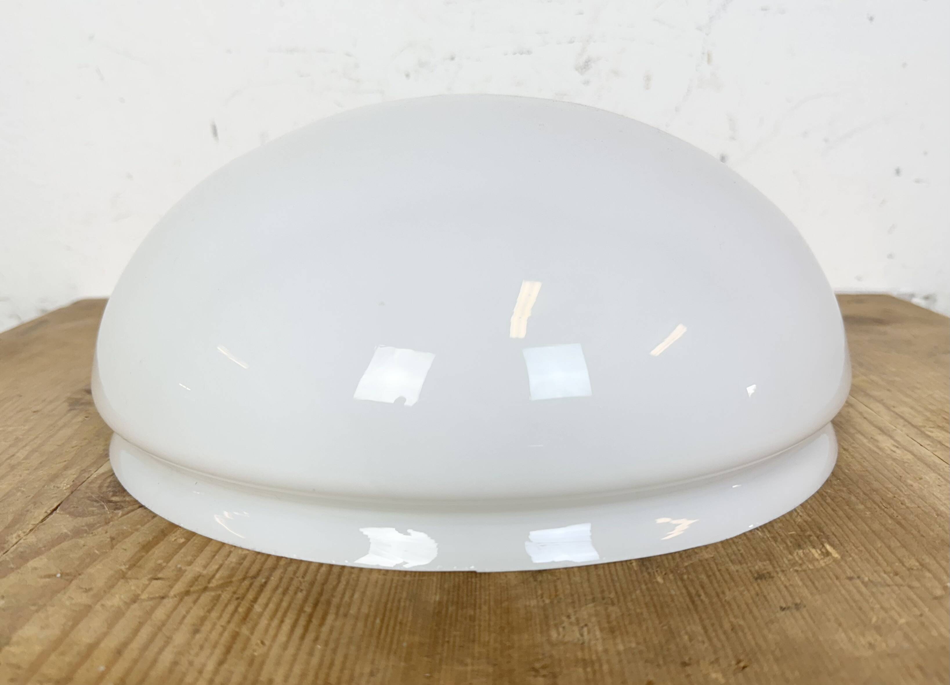 Vintage Wall or Ceiling Light with Milk Glass from Napako, 1960s