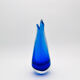 Murano Sommerso Two-Coloured Cobalt Blue Vase Sculpture