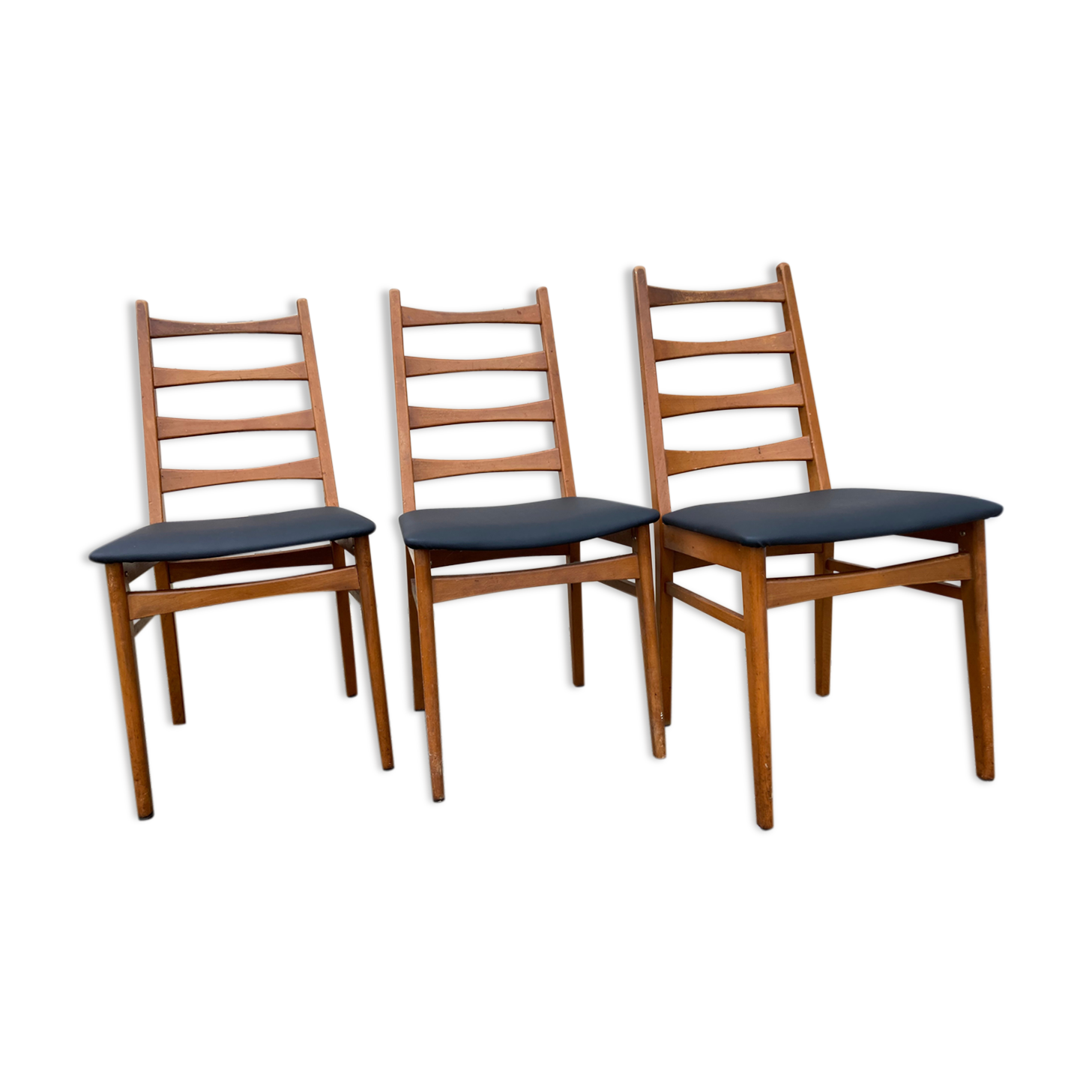 Set of 3 old scandinavian chairs, 60